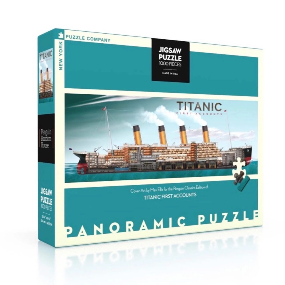 NWT New York Puzzle Company Titanic 1000 piece Panoramic Puzzle